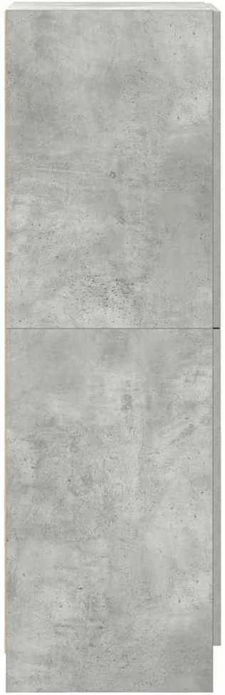 Virtuvės spintelė, betono pilka, 38x41,5x131,5cm, mediena
