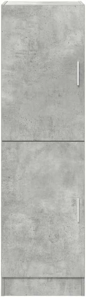 Virtuvės spintelė, betono pilka, 38x41,5x131,5cm, mediena