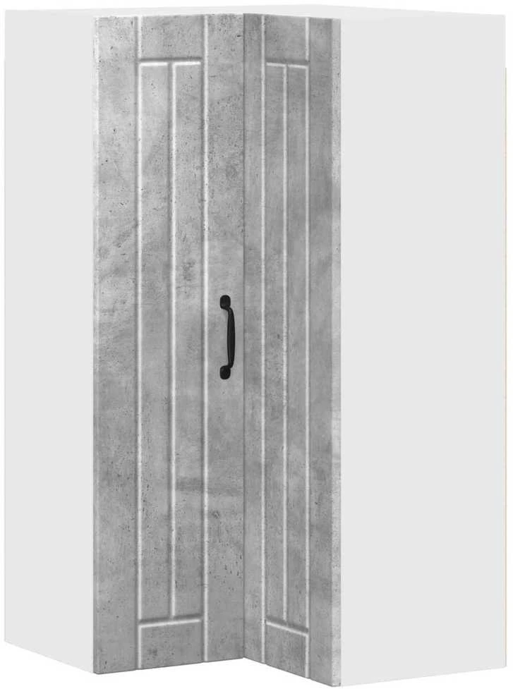 Sieninis kampinis kabinetas LUCCA Betono pilka 57 x 57 x 100 cm