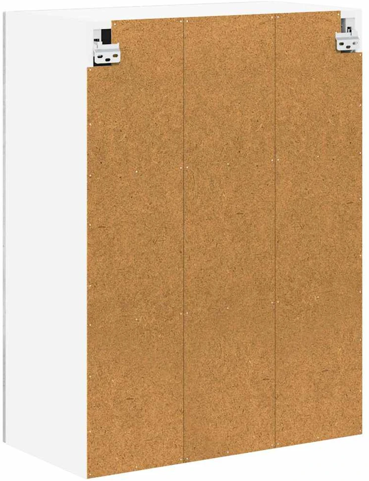 Sieninis stiklinis kabinetas LUCCA Betono pilka 60 x 31 x 80 cm