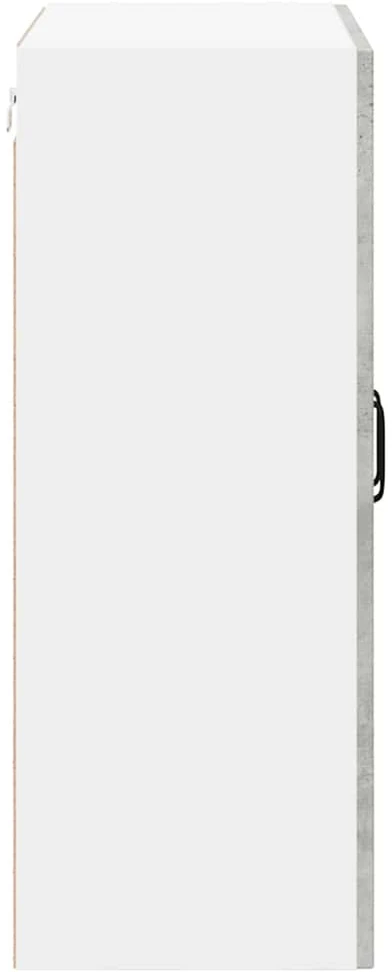 Sieninis stiklinis kabinetas LUCCA Betono pilka 60 x 31 x 80 cm