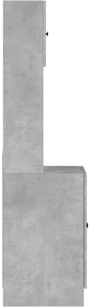 Virtuvės spintelė, betono pilka, 60x50x180cm, apdirbta mediena