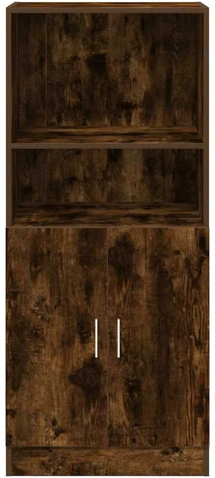 Virtuvės spintelė, dūminio ąžuolo, 57x41,5x131,5cm, mediena