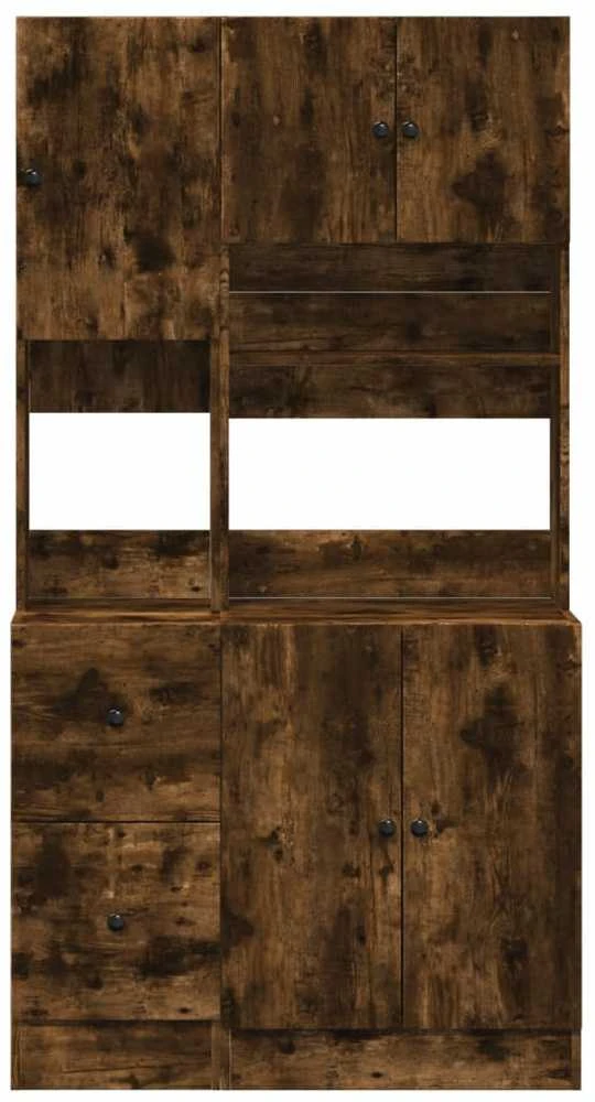 Virtuvės spintelė, dūminio ąžuolo, 95x50x180cm, mediena