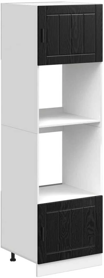 Orkaitės spintelė PORTO Juodas ąžuolas 60 x 57 x 207 cm