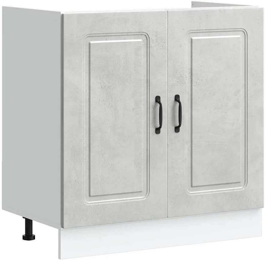 Virtuvės spintelė Kalmar Betono pilka 80 x 46 x 81,5 cm