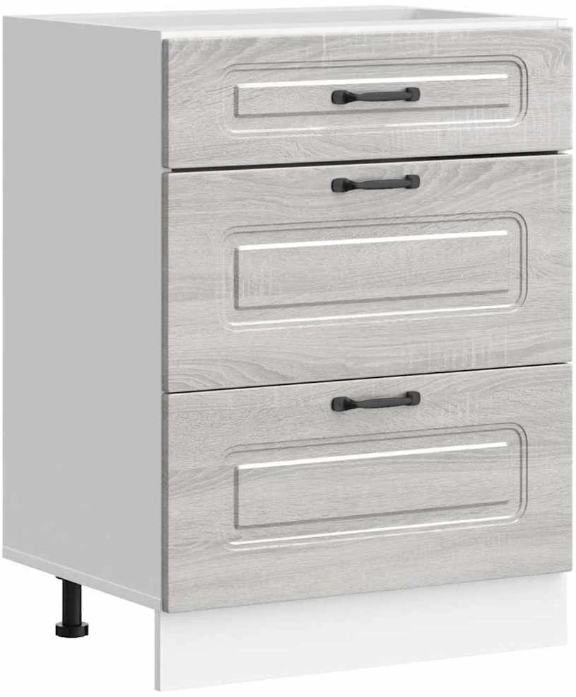 Virtuvės spintelė, Kalmar, pilka, apdirbta mediena