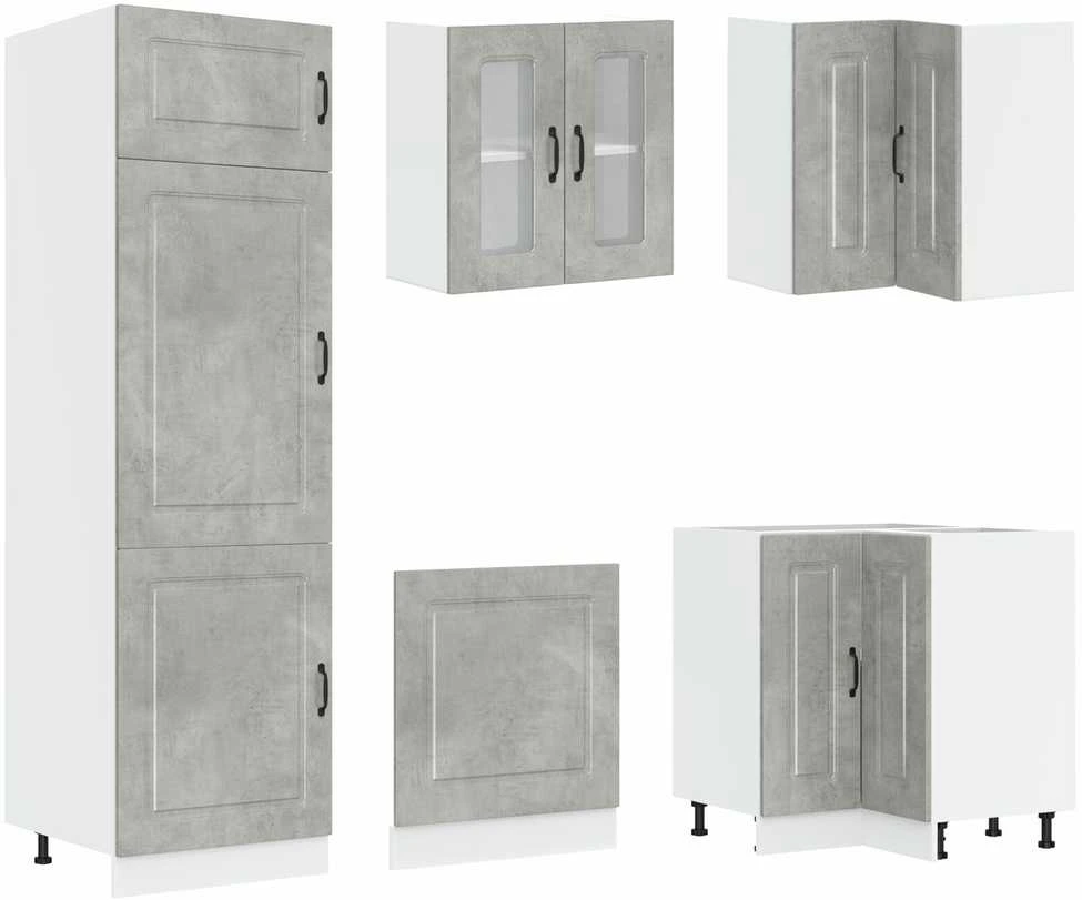 Virtuvės spintelė Kalmar Betono pilka 80 x 46 x 81,5 cm