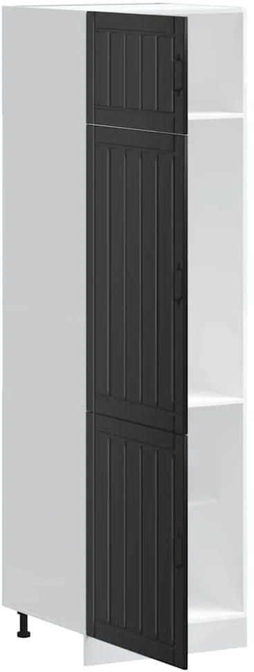 virtuvės spintelė "Lucca" Juodas Engineered Wood