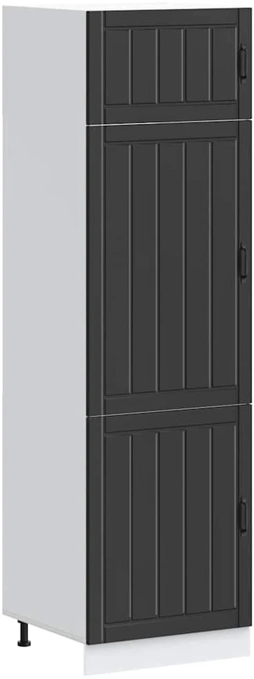 virtuvės spintelė "Lucca" Juodas Engineered Wood