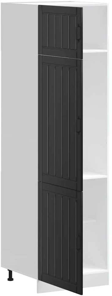 virtuvės spintelė "Lucca" Juodas Engineered Wood