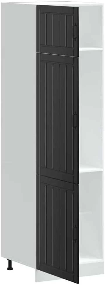 virtuvės spintelė "Lucca" Juodas Engineered Wood