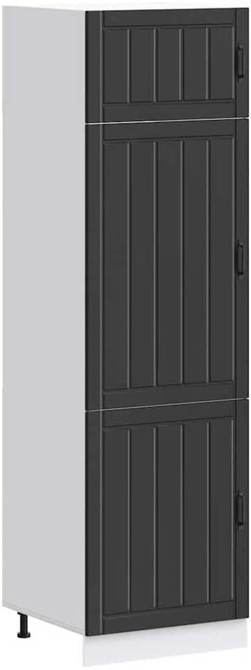 virtuvės spintelė "Lucca" Juodas Engineered Wood