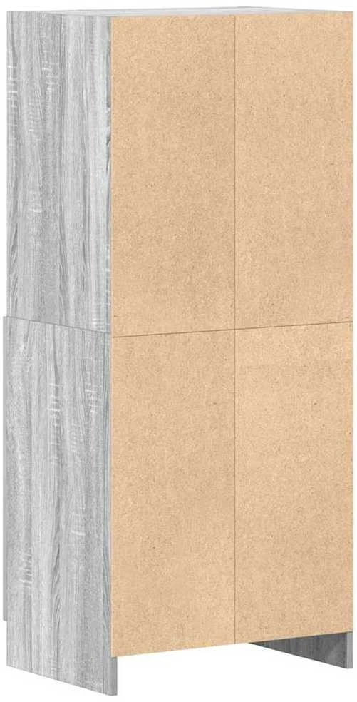 Virtuvės spintelė, pilka ąžuolo, 57x41,5x131,5cm, mediena
