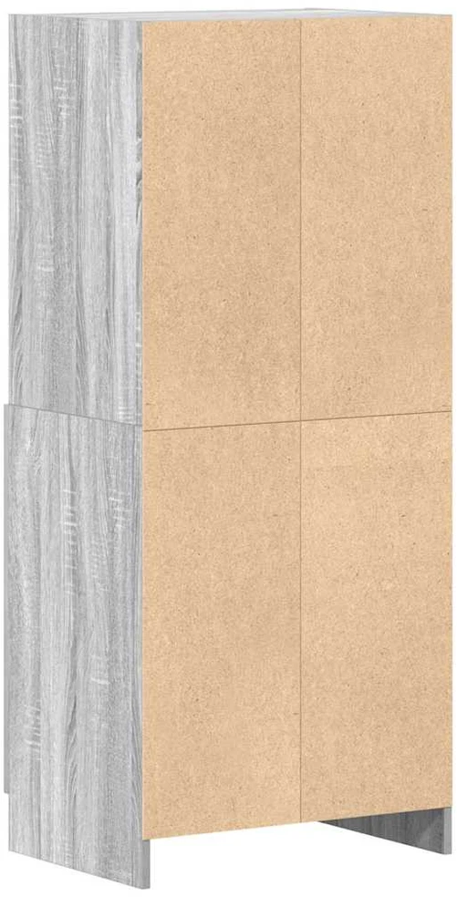 Virtuvės spintelė, pilka ąžuolo, 57x41,5x131,5cm, mediena