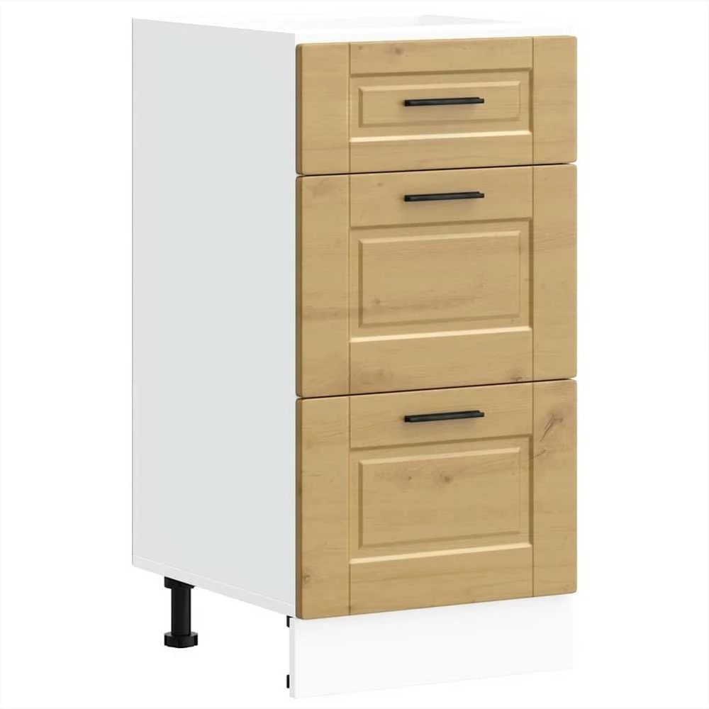 Virtuvės spintelė, Porto, artisano ąžuolo, apdirbta mediena