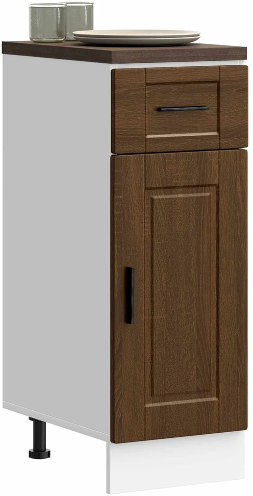 Virtuvės spintelė, Porto, ruda ąžuolo, apdirbta mediena