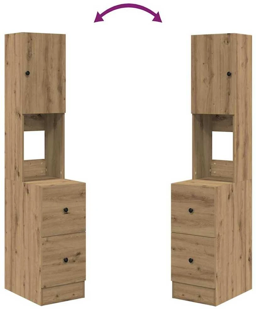 Virtuvės bufetai Amatininkų ąžuolas 32 x 50 x 180 cm