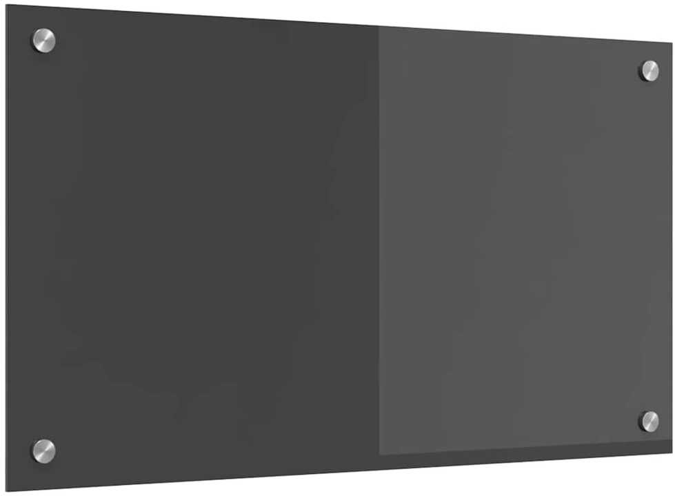 Virtuvės atbraila Tamsiai pilka 70 x 40 cm grūdintas stiklas