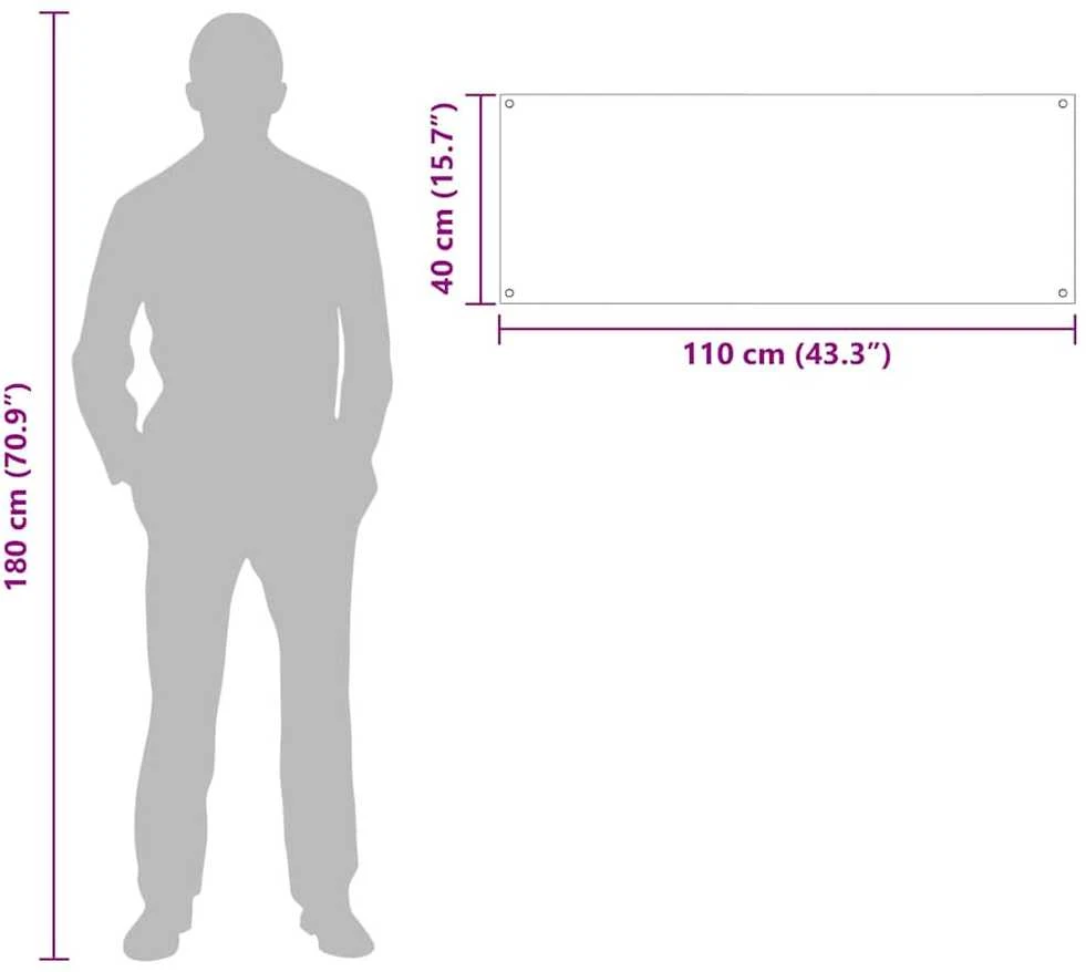 Virtuvės atbraila 2 vnt. Balta 110 x 40 cm grūdintas stiklas