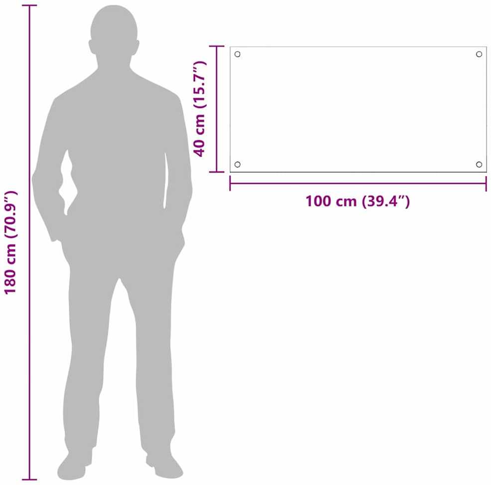 Virtuvės atbraila 2 vnt. Balta 100 x 40 cm grūdintas stiklas