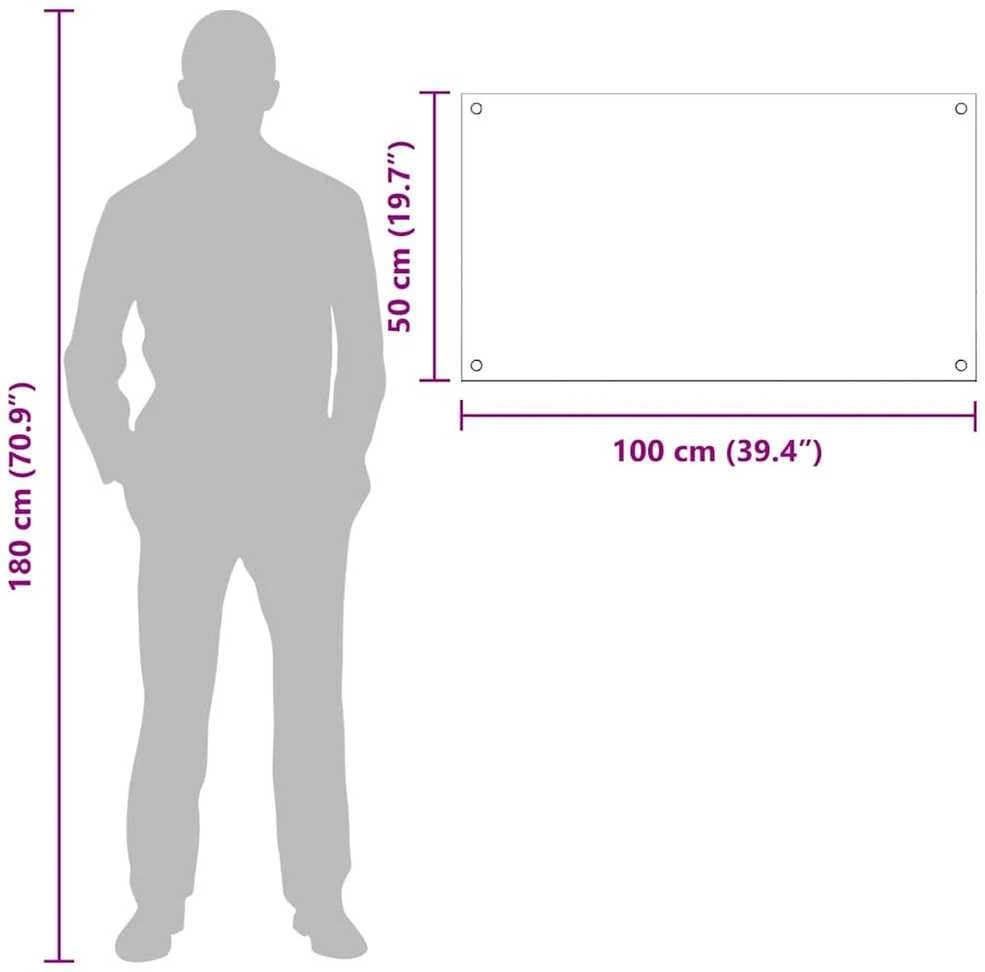 Virtuvės atbraila 2 vnt. Juoda 100 x 50 cm grūdintas stiklas