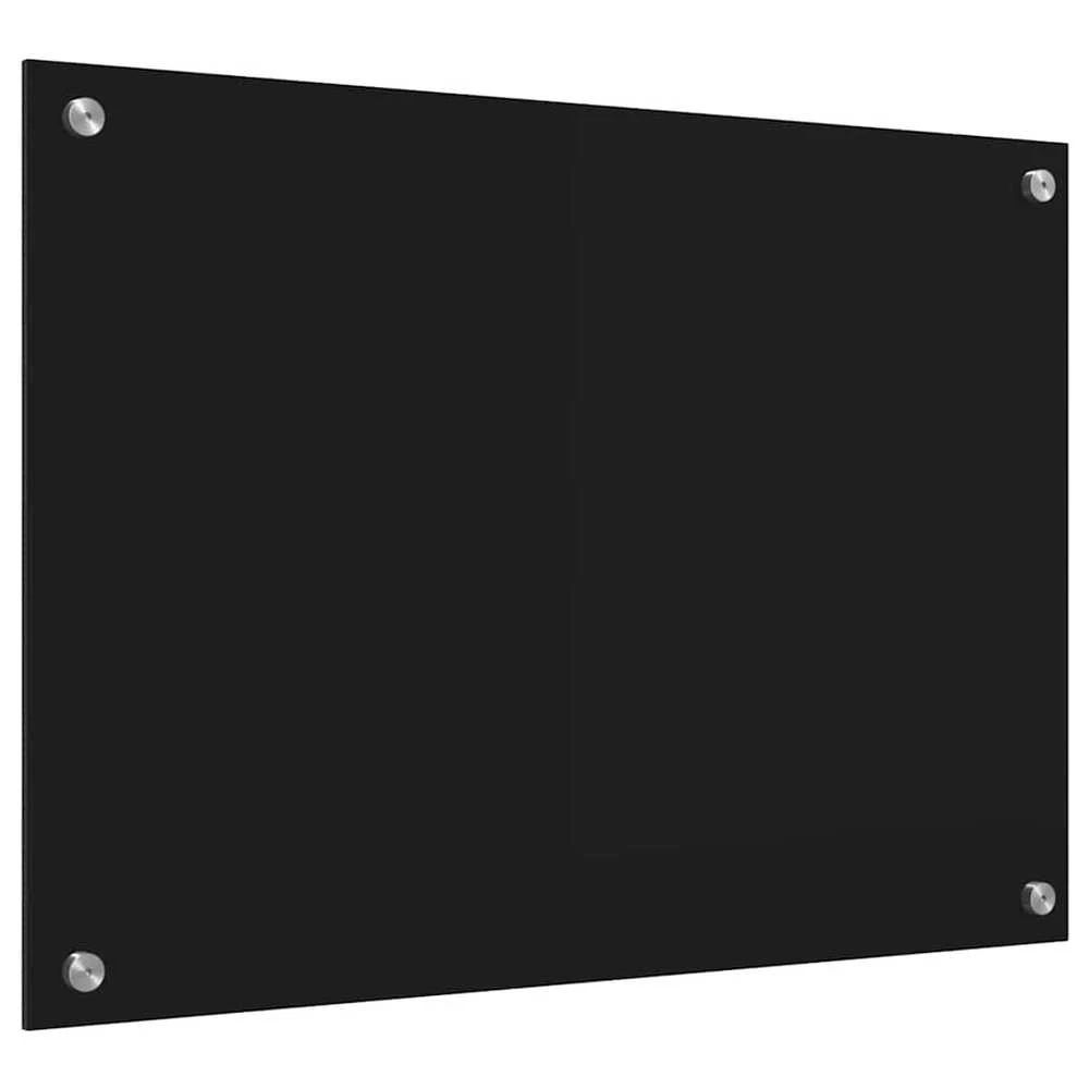 Virtuvės atbraila Juoda 70 x 50 cm grūdintas stiklas