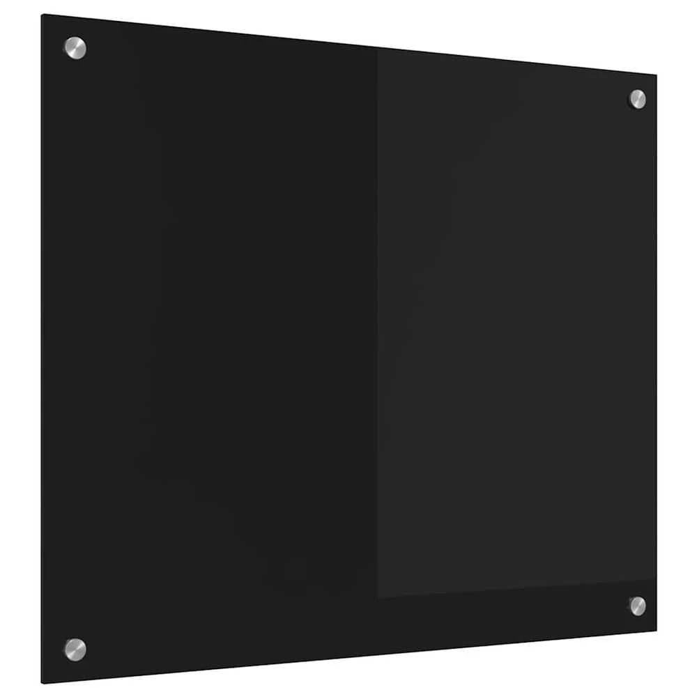 Virtuvės atbraila Juoda 70 x 60 cm grūdintas stiklas