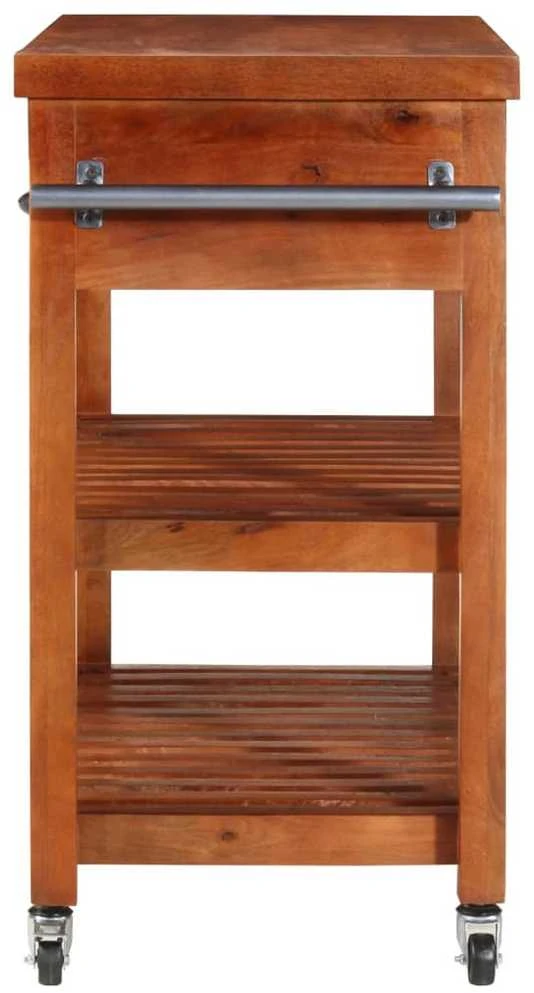 Virtuvės vežimėlis, 100x48x89cm, akacijos medienos masyvas