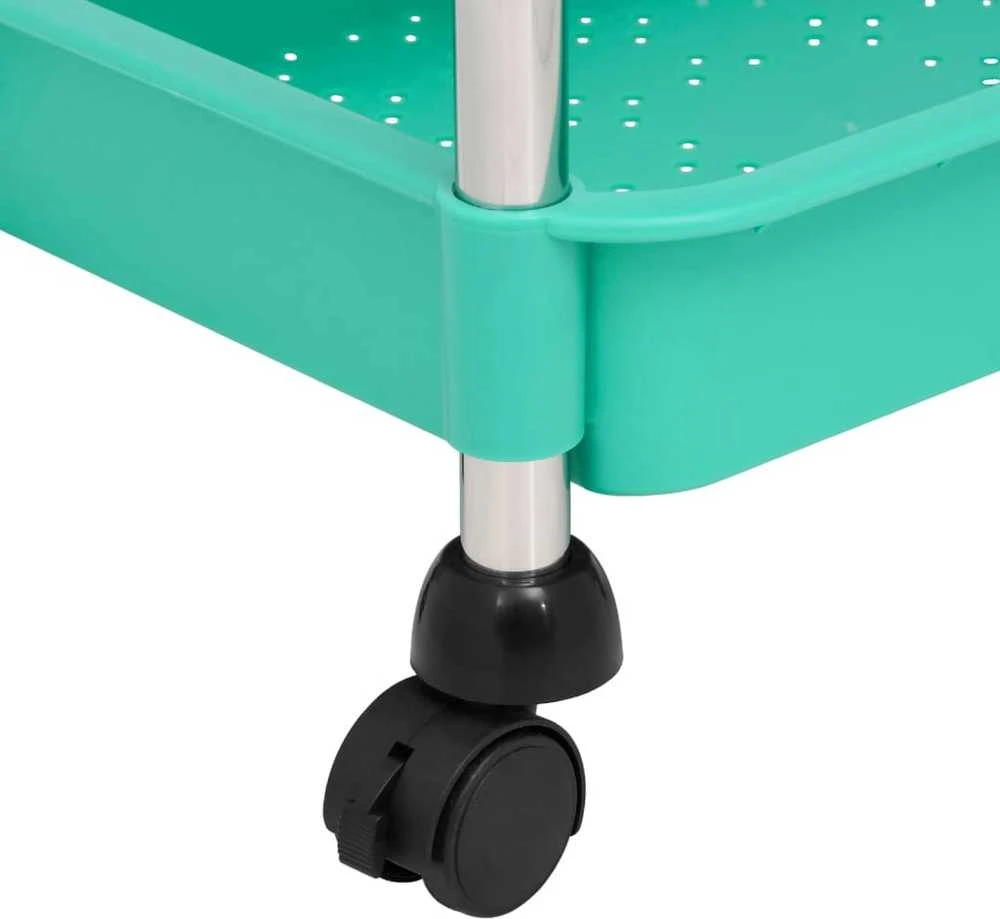 Virtuvės vežimėlis, 5 aukštų, turkio, 42x29x128 cm, geležis/ABS