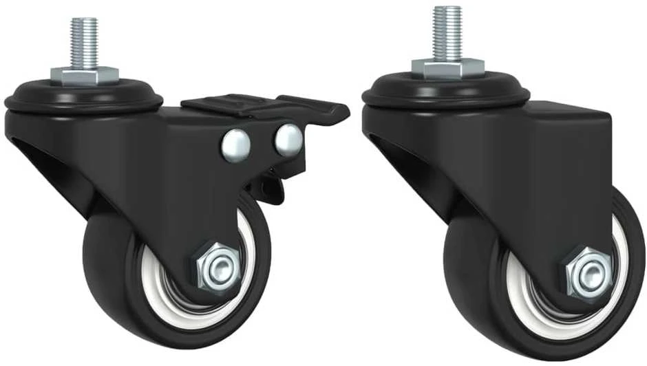 Virtuvės vežimėlis, juodas, 82x40x78,5cm, apdirbta mediena