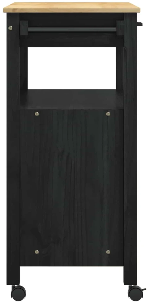 Virtuvės vežimėlis MONZA Juoda 84 x 40 x 88,5 cm