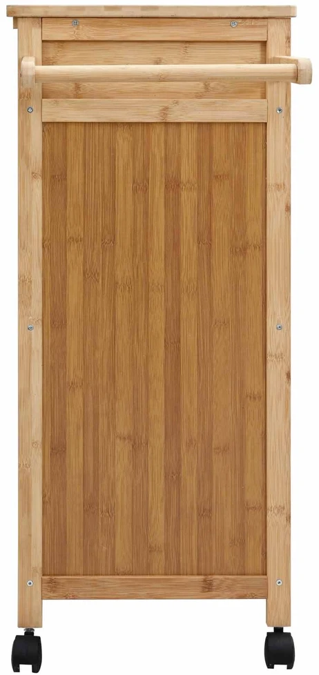 Virtuvės vežimėlis su ratais Natūrali 90,5 x 36 x 86,5 cm