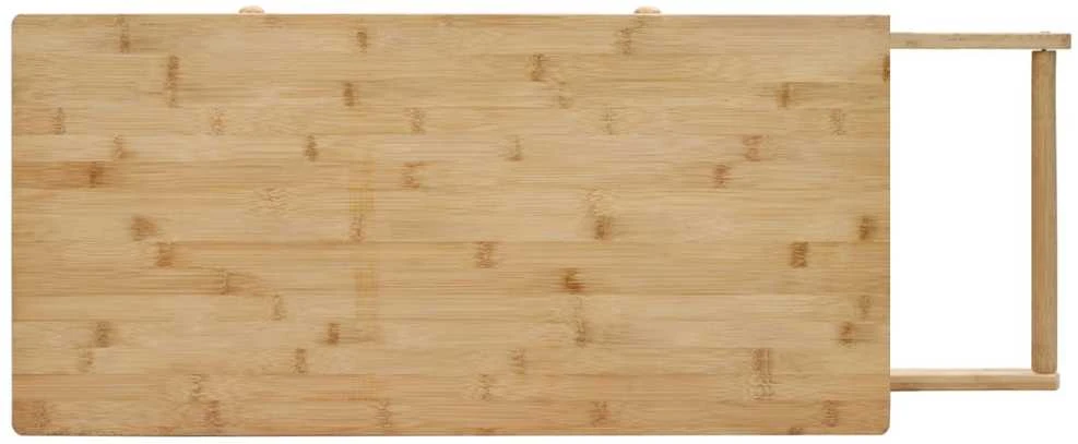 Virtuvės vežimėlis su ratais Natūrali 90,5 x 36 x 86,5 cm