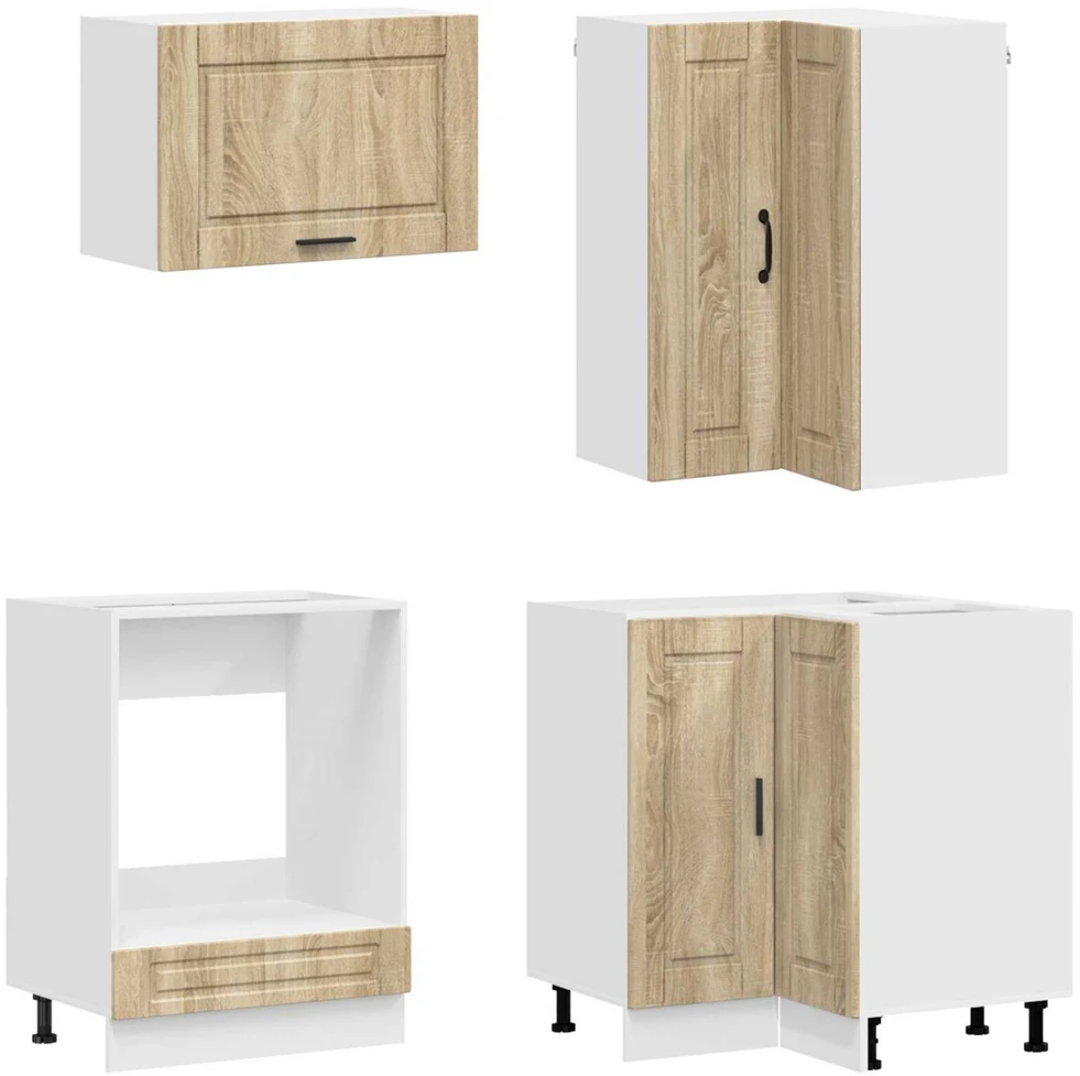 Virtuvės vienetas PORTO 8 vnt. Sonoma ąžuolas Apdirbta mediena