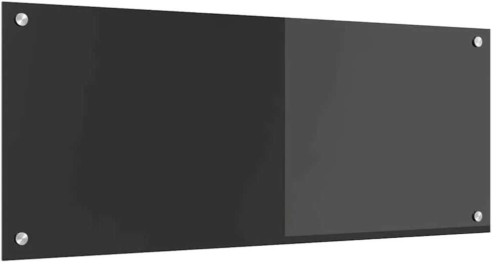Virtuvės atbraila Tamsiai pilka 100 x 40 cm grūdintas stiklas