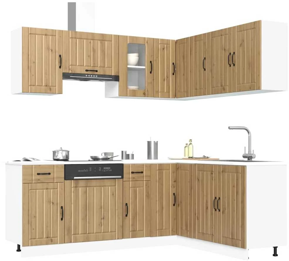 Virtuvinių spintelių komplektas, 11 dalių, Kalmar, artisano