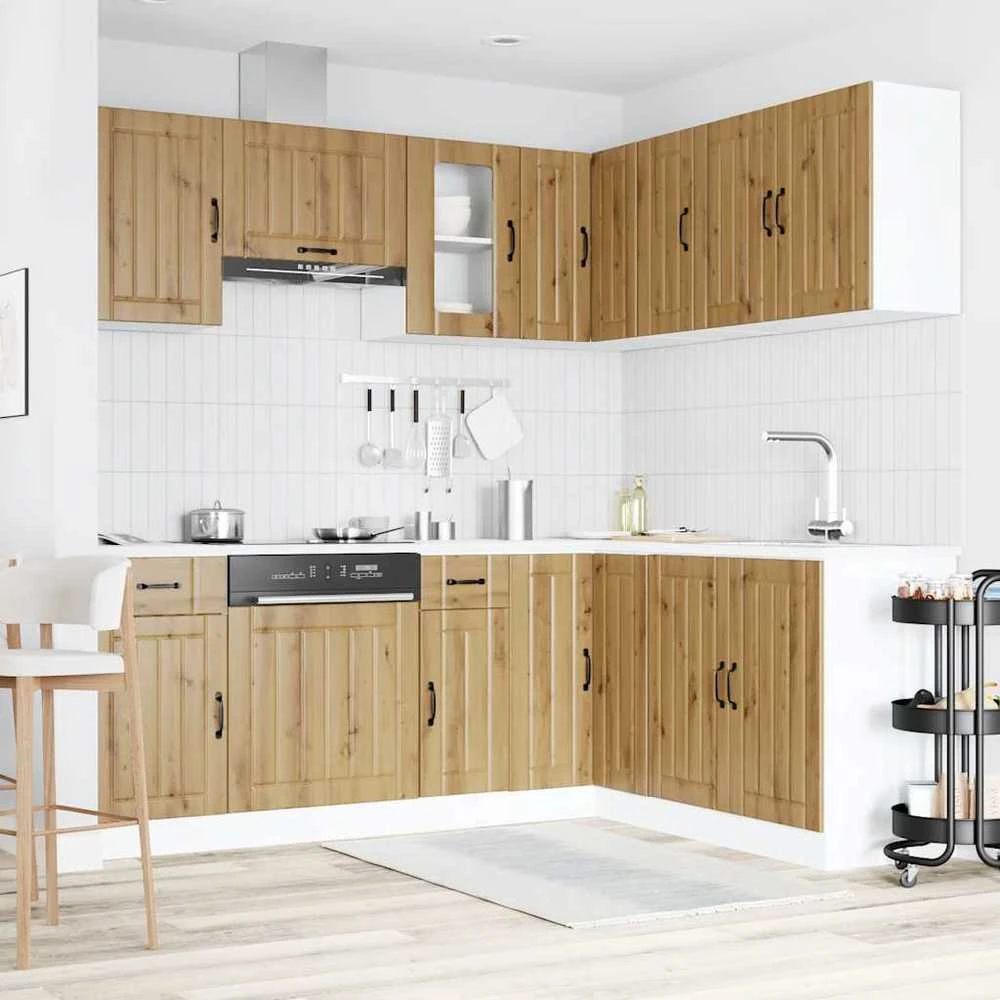 Virtuvinių spintelių komplektas, 11 dalių, Kalmar, artisano