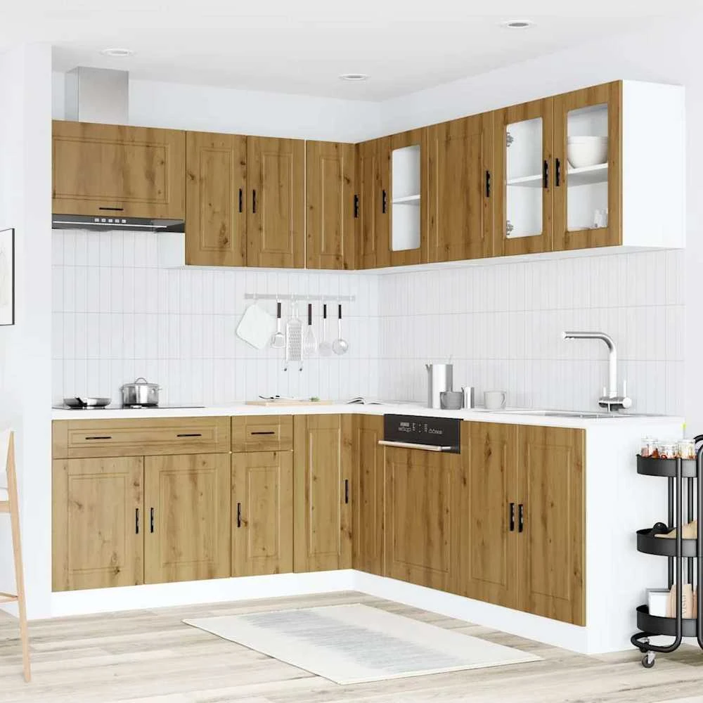 Virtuvinių spintelių komplektas, 11 dalių, Porto, artisano