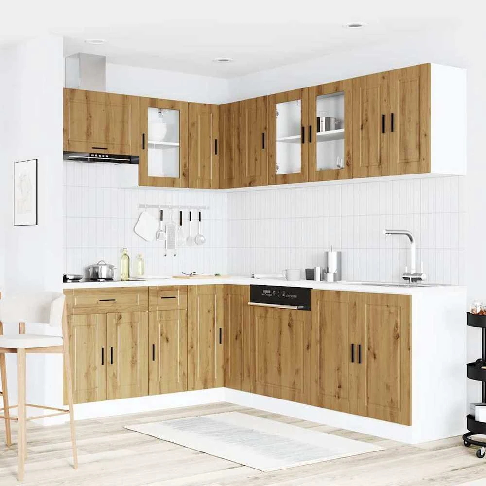 Virtuvinių spintelių komplektas, 11 dalių, Porto, artisano