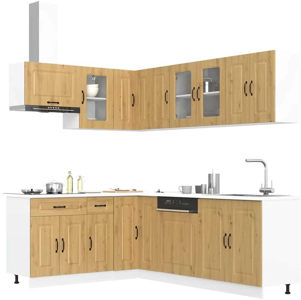 Virtuvinių spintelių komplektas, 11 dalių, Kalmar, artisano