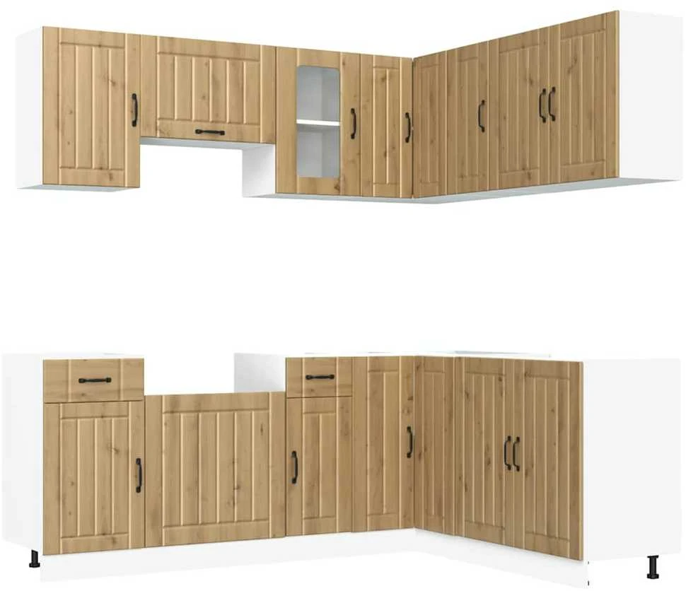 Virtuvinių spintelių komplektas, 11 dalių, Kalmar, artisano