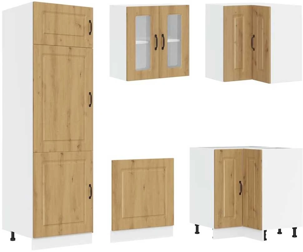 Virtuvinių spintelių komplektas, 14 dalių, Kalmar, artisano