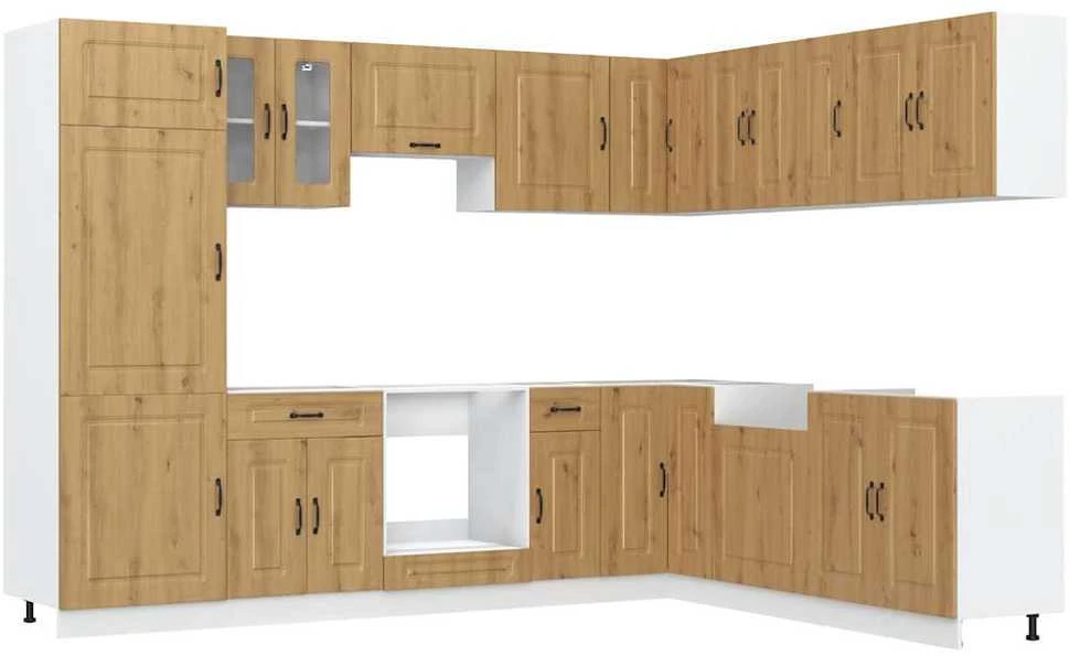 Virtuvinių spintelių komplektas, 14 dalių, Kalmar, artisano