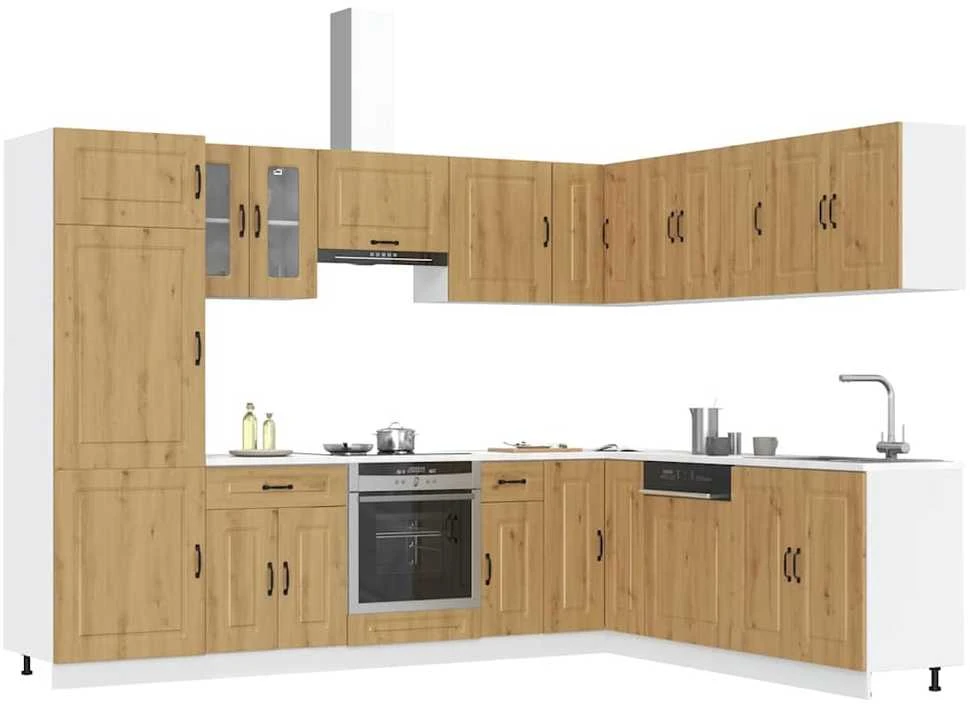 Virtuvinių spintelių komplektas, 14 dalių, Kalmar, artisano
