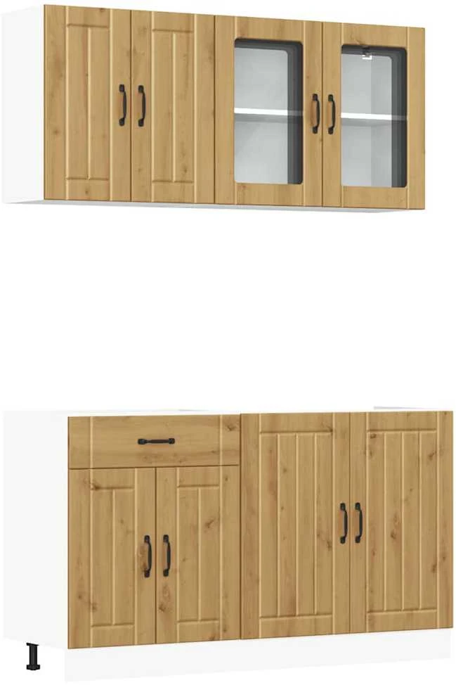 Virtuvinių spintelių komplektas, 4 dalių, Kalmar, artisano