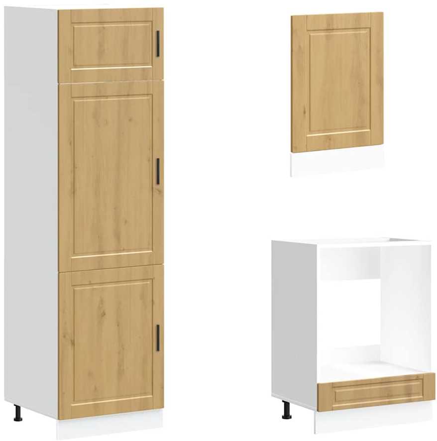 Virtuvinių spintelių komplektas, 7 dalių, Kalmar, artisano