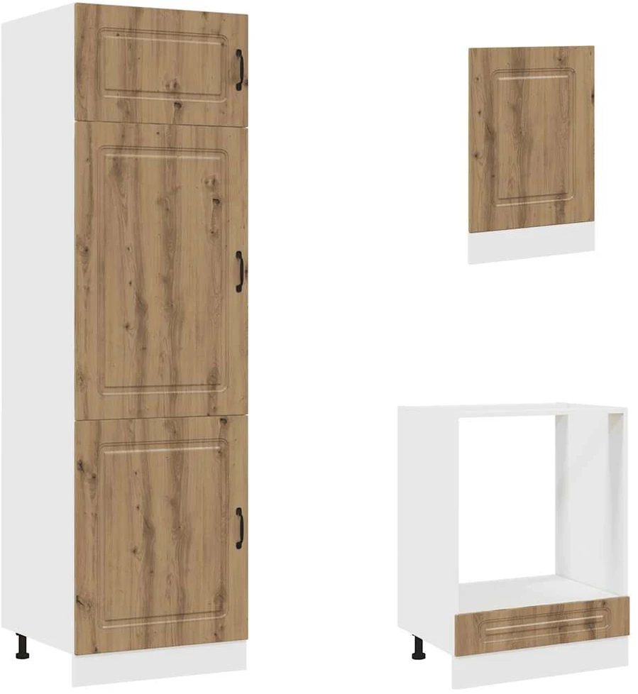 Virtuvinių spintelių komplektas, 7 dalių, Kalmar, artisano