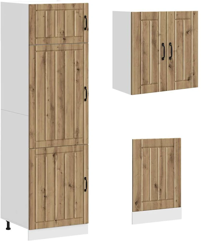 Virtuvinių spintelių komplektas, 8 dalių, Kalmar, artisano