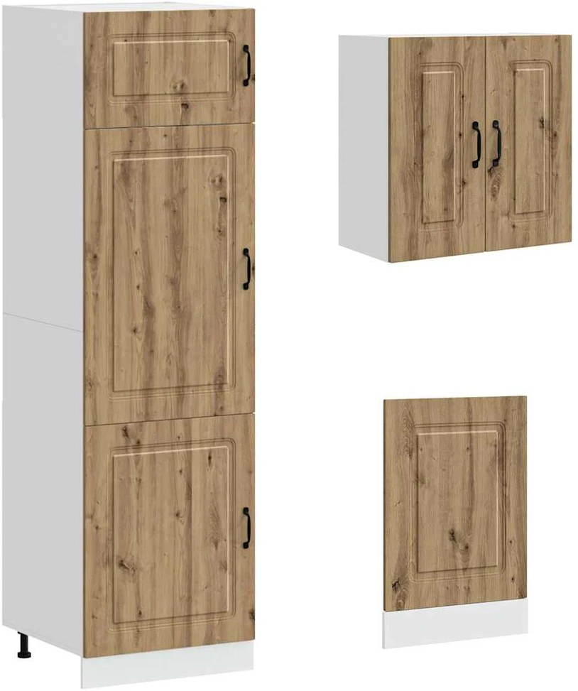 Virtuvinių spintelių komplektas, 8 dalių, Kalmar, artisano